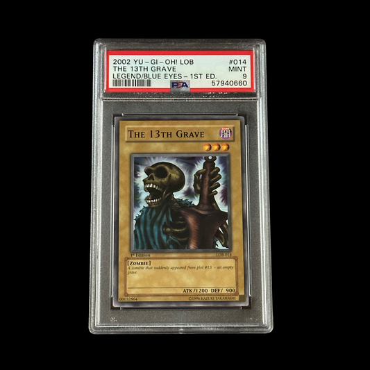 Yu-Gi-Oh! Slab The 13th Grave 1st Edition LOB-014 PSA 9 Mint 2002