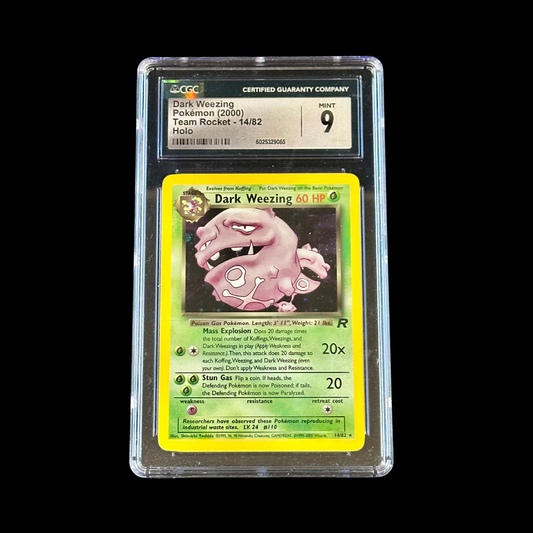 Pokemon Slab Dark Weezing Team Rocket Holo 14/82 CGC 9 Mint 2000