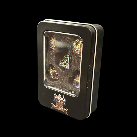 Dungeons And Dragons Metal Dice Set Gold Metal