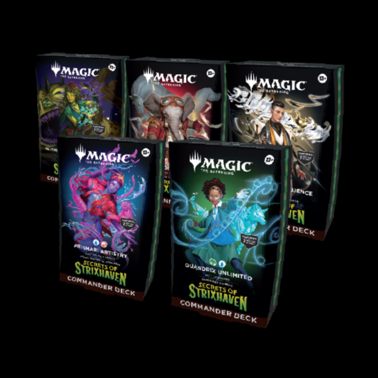 MTG Magic The Gathering Secrets Of Strixhaven 5x Commander Deck Sealed Case (Ships April 2026)