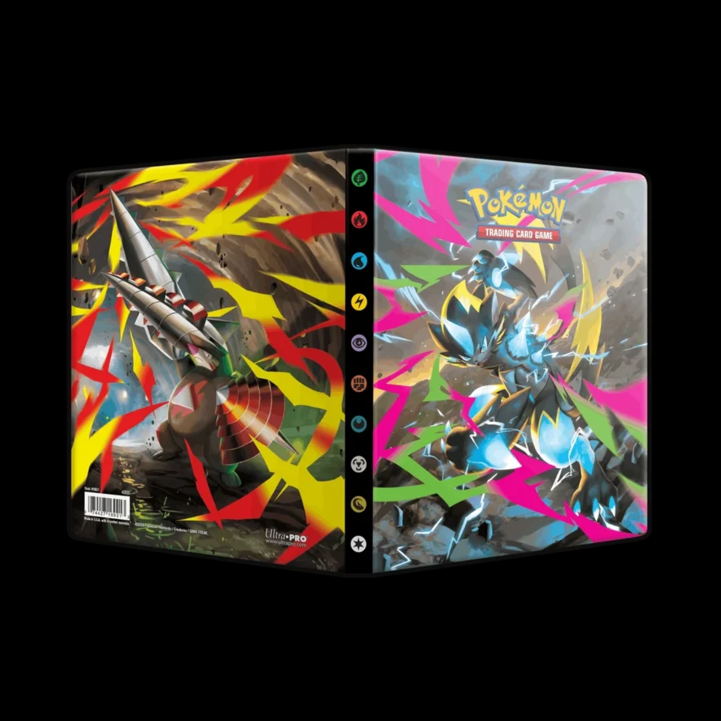 Ultra Pro Binder Pokemon Pitch Black 4 Pocket 80x Cards