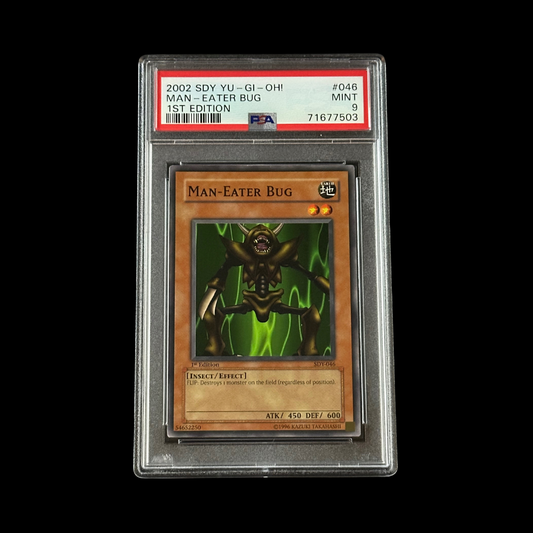 Yu-Gi-Oh! Slab Man-Eater Bug 1st Edition SDY-046 PSA 9 Mint 2002
