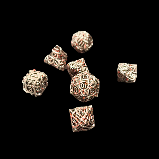 Dungeons And Dragons Metal Dice Set Bloody Metal