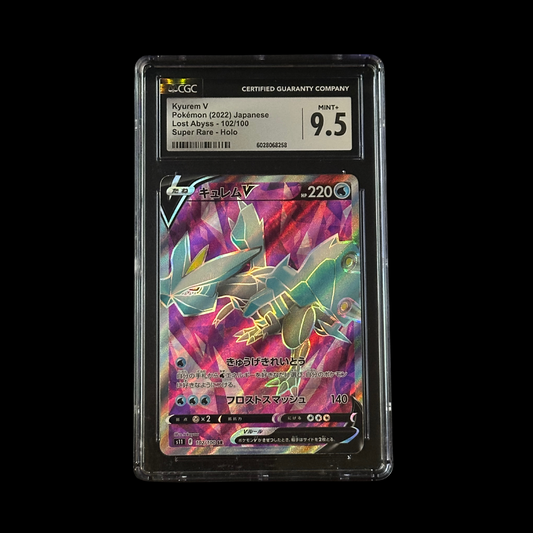 Pokemon JP Slab Kyurem V Lost Abyss Super Rare Holo 102/100 CGC 9.5 Mint+ 2022