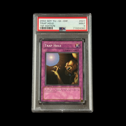 Yu-Gi-Oh! Slab Trap Hole 1st Edition SDY-027 PSA 9 Mint 2002