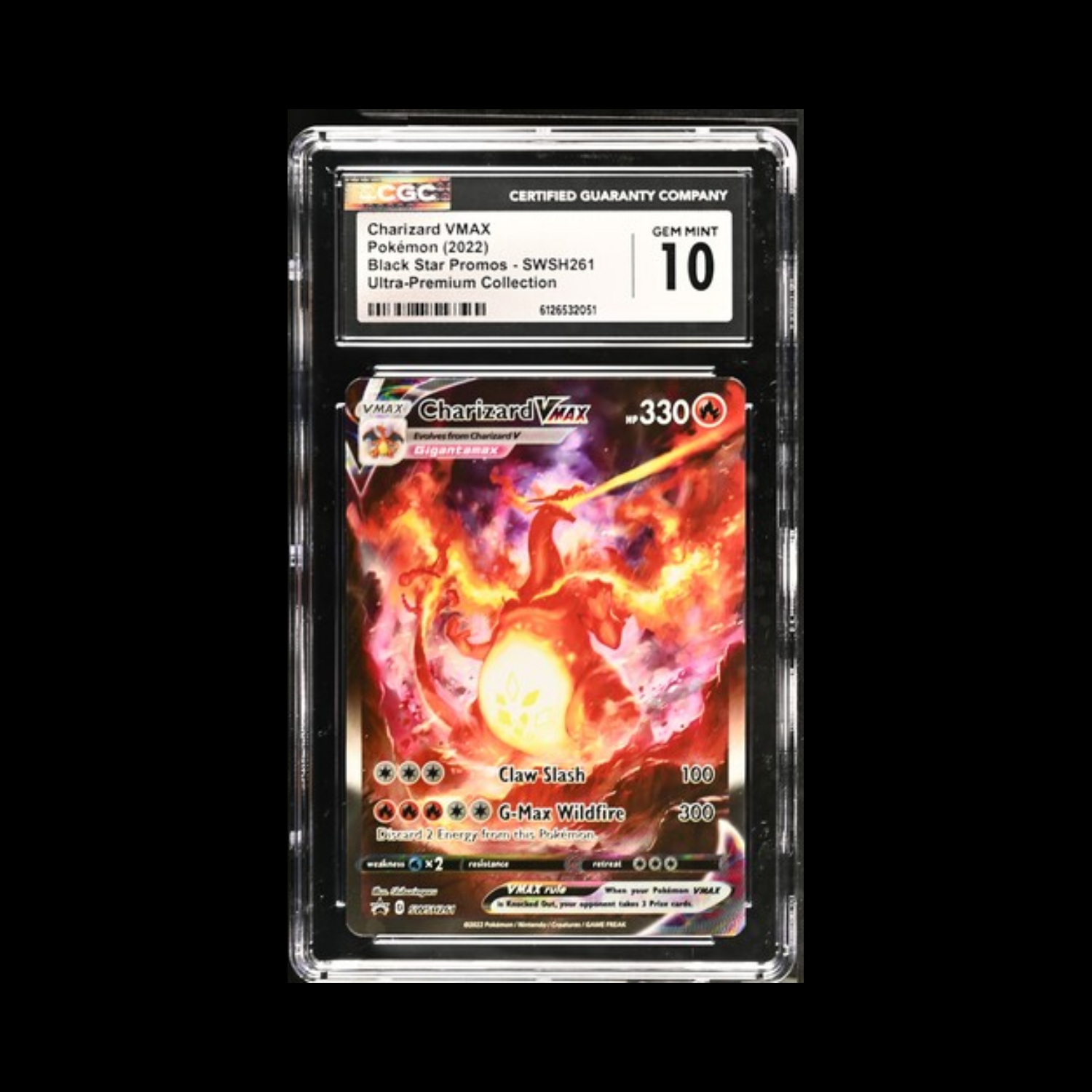 2022 Pokémon Charizard VMAX #261 Pokemon Ultra Premium Collection Charizard VMAX SWSH261 Ultra Rare