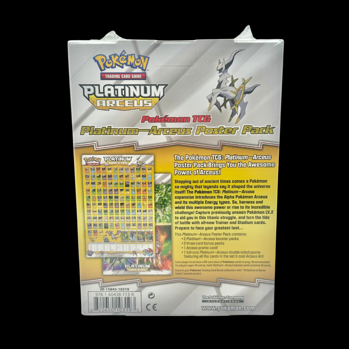 Pokemon Platinum Arceus Poster Pack Box 2008