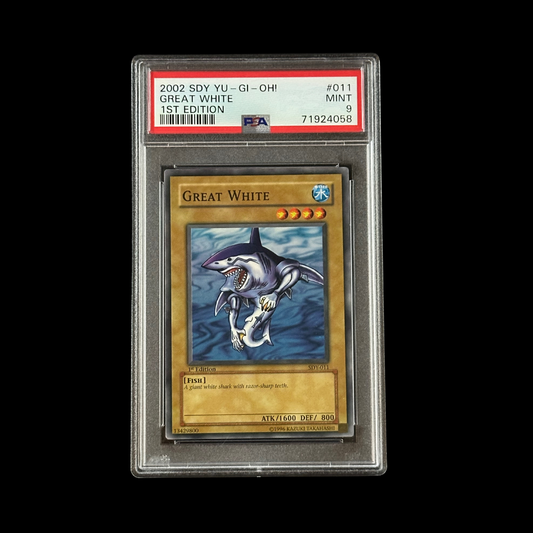 Yu-Gi-Oh! Slab Great White 1st Edition SDY-011 PSA 9 Mint 2002