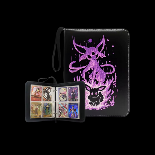 Pokemon 50x Pages 4x Pockets Leather Binder, 400 Cards Total