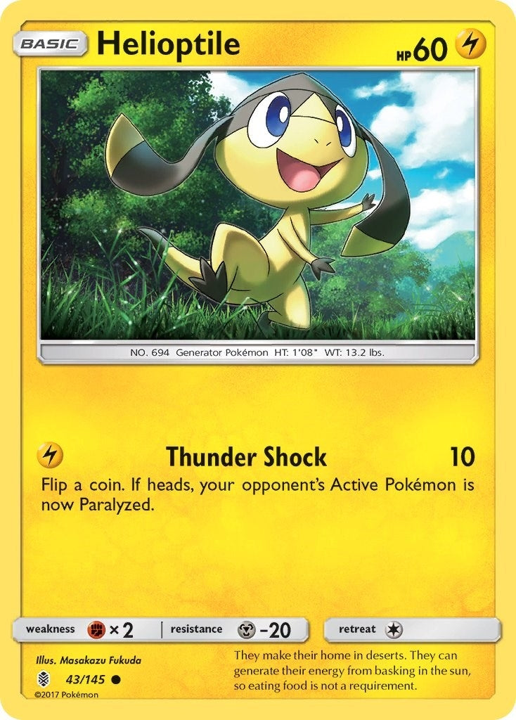 Helioptile (43/145) (SM02)