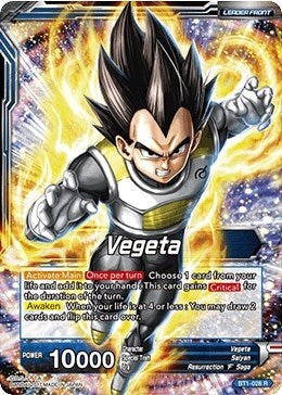 Vegeta // Super Saiyan Blue Vegeta (BT1-028) (Galactic Battle) (DBS-B01)