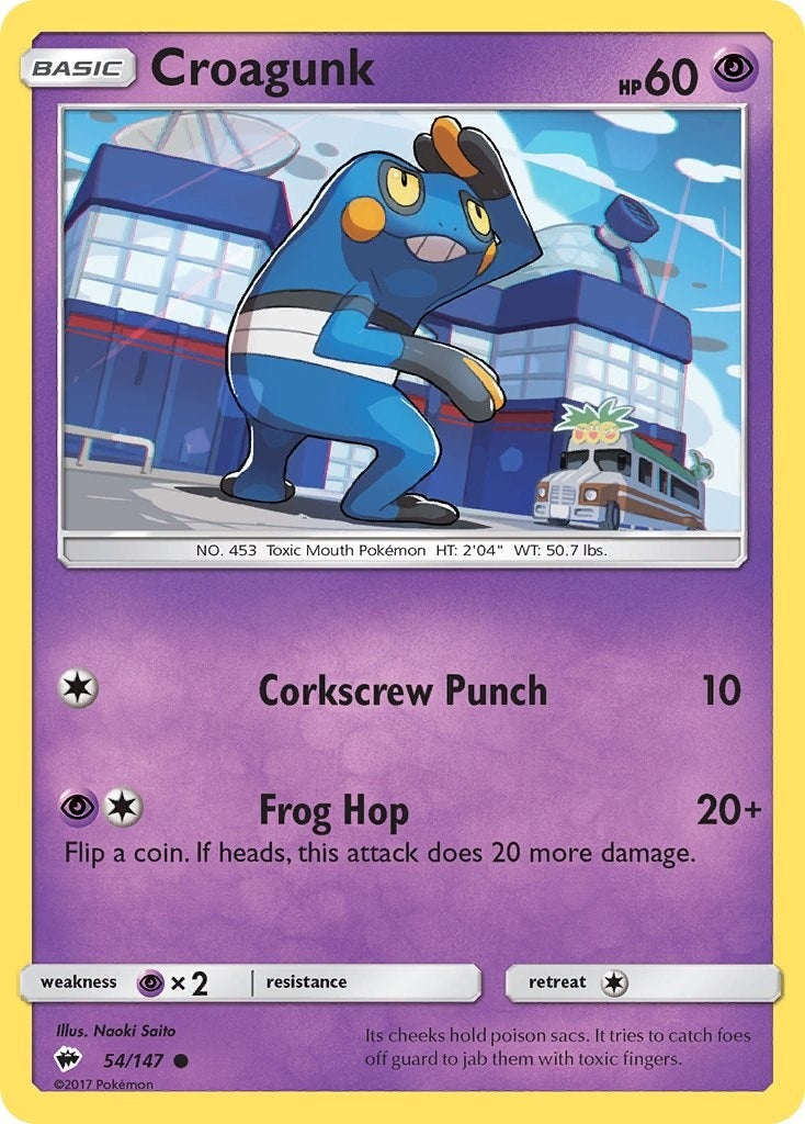 Croagunk (54/147) (SM03)