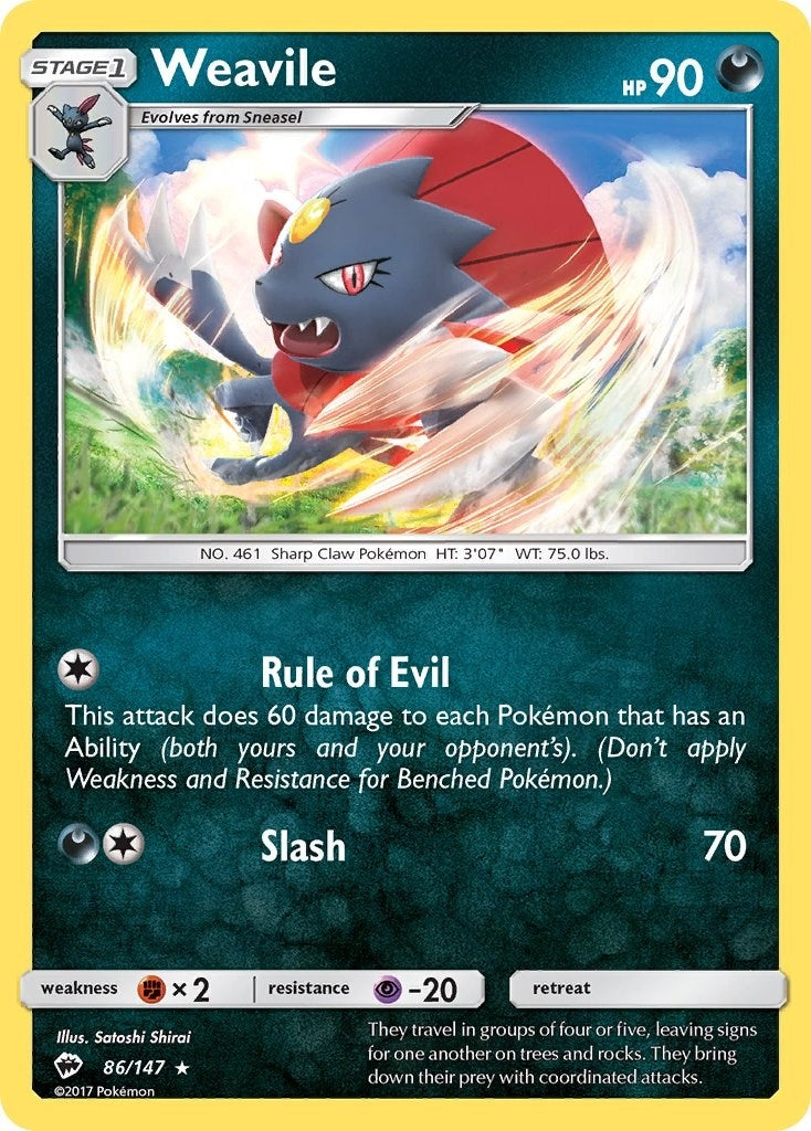 Weavile (86/147) (SM03)