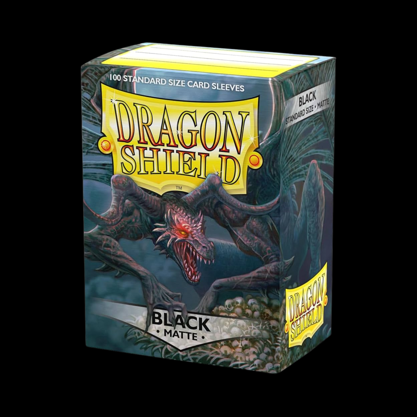 Dragon Shield Matte Black Sleeves 100x
