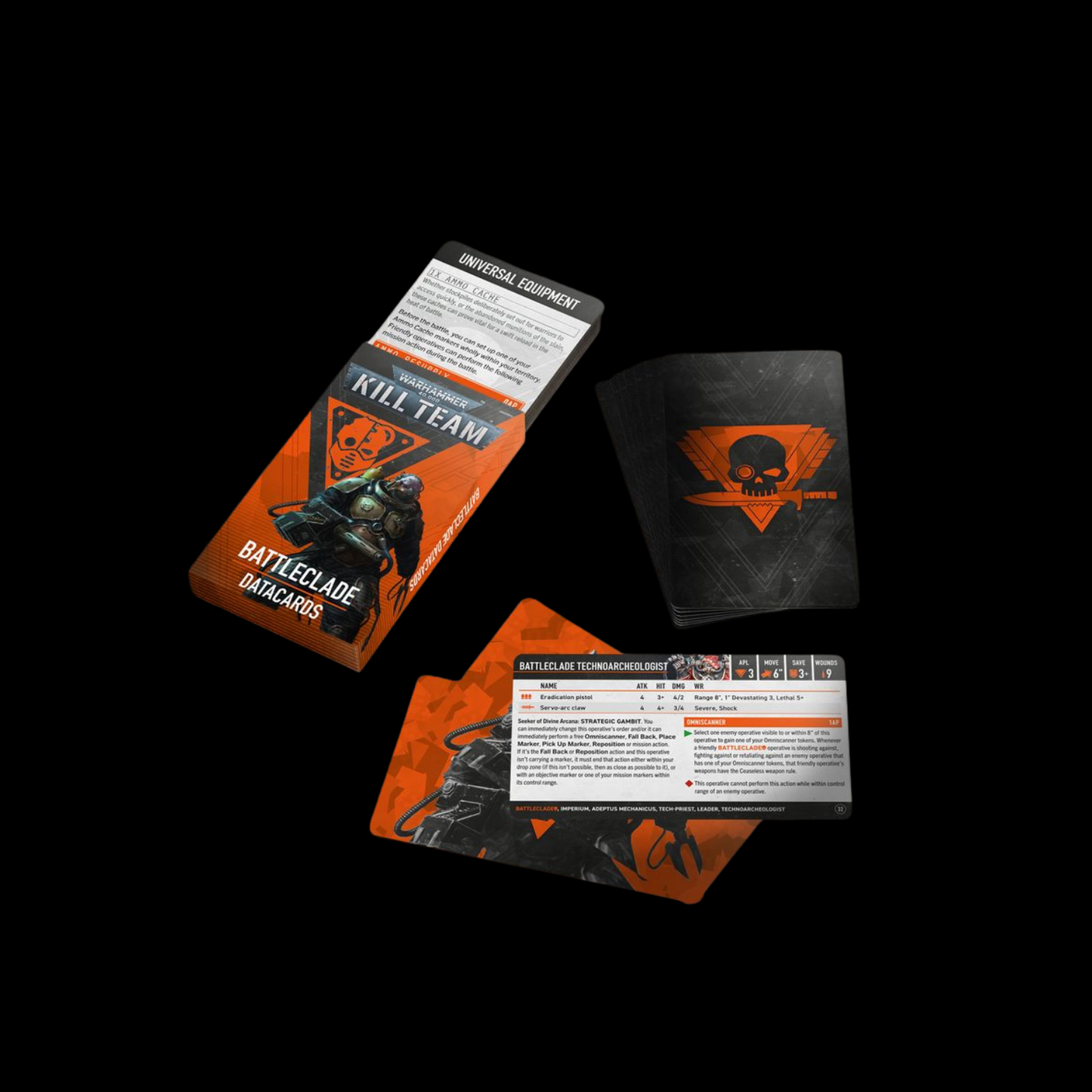 Warhammer 40K Kill Team Battleclade Datacards