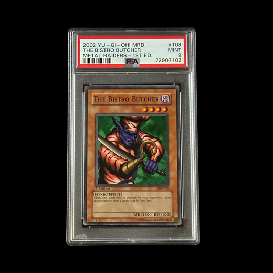 Yu-Gi-Oh! Slab The Bistro Butcher Metal Raiders 1st Edition MRD-108 PSA 9 Mint 2002