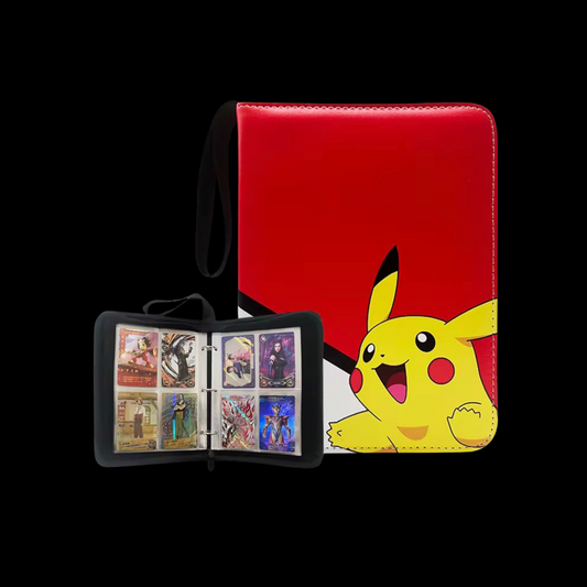 Pokemon 50x Pages 4x Pockets Leather Binder, 400 Cards Total