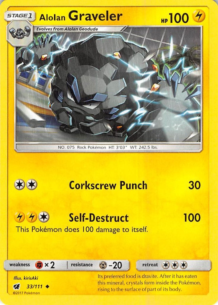 Alolan Graveler (33/111) (SM04)