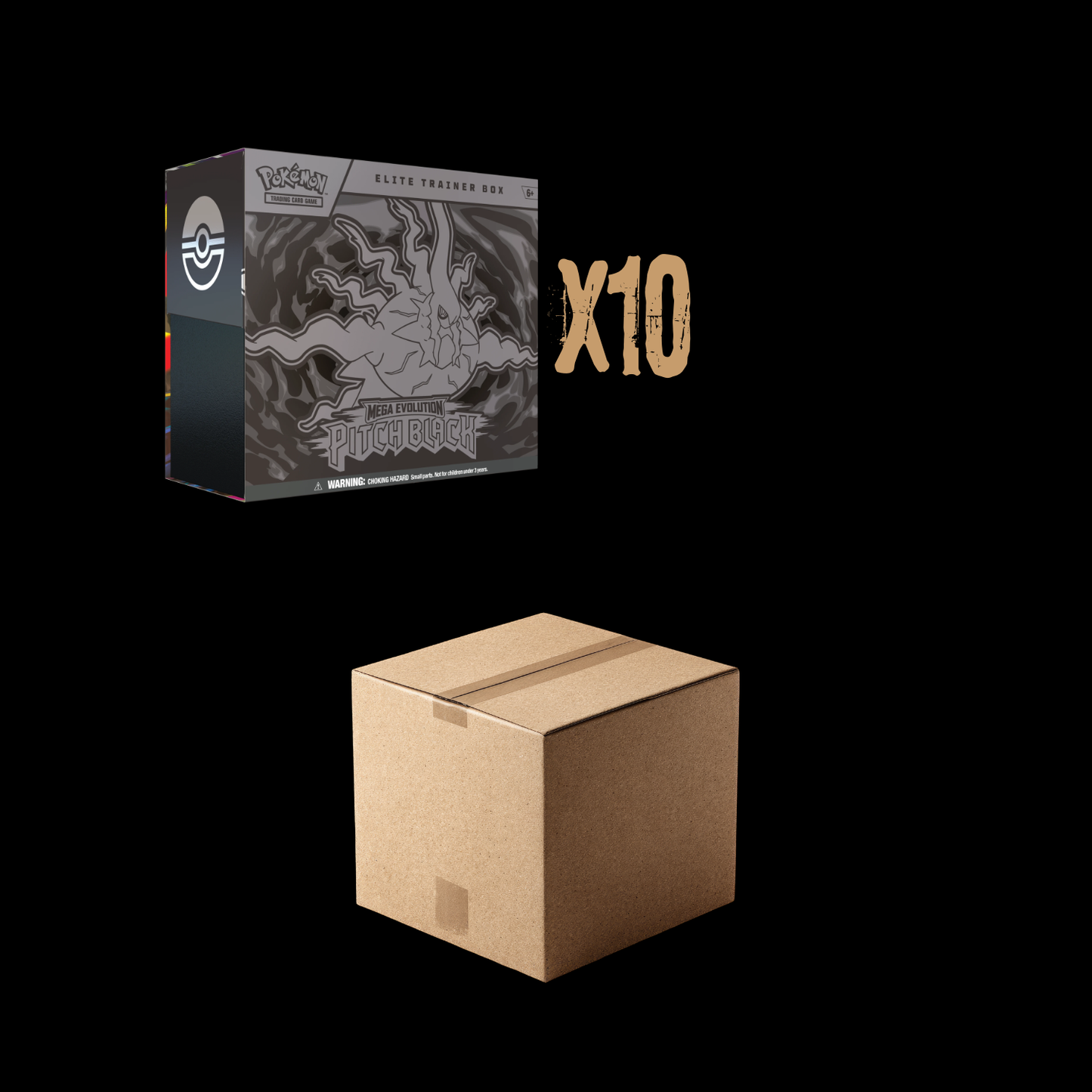 Pokemon Mega Evolution Pitch Black 10x Elite Trainer Box Sealed Case (Ships July 2026)