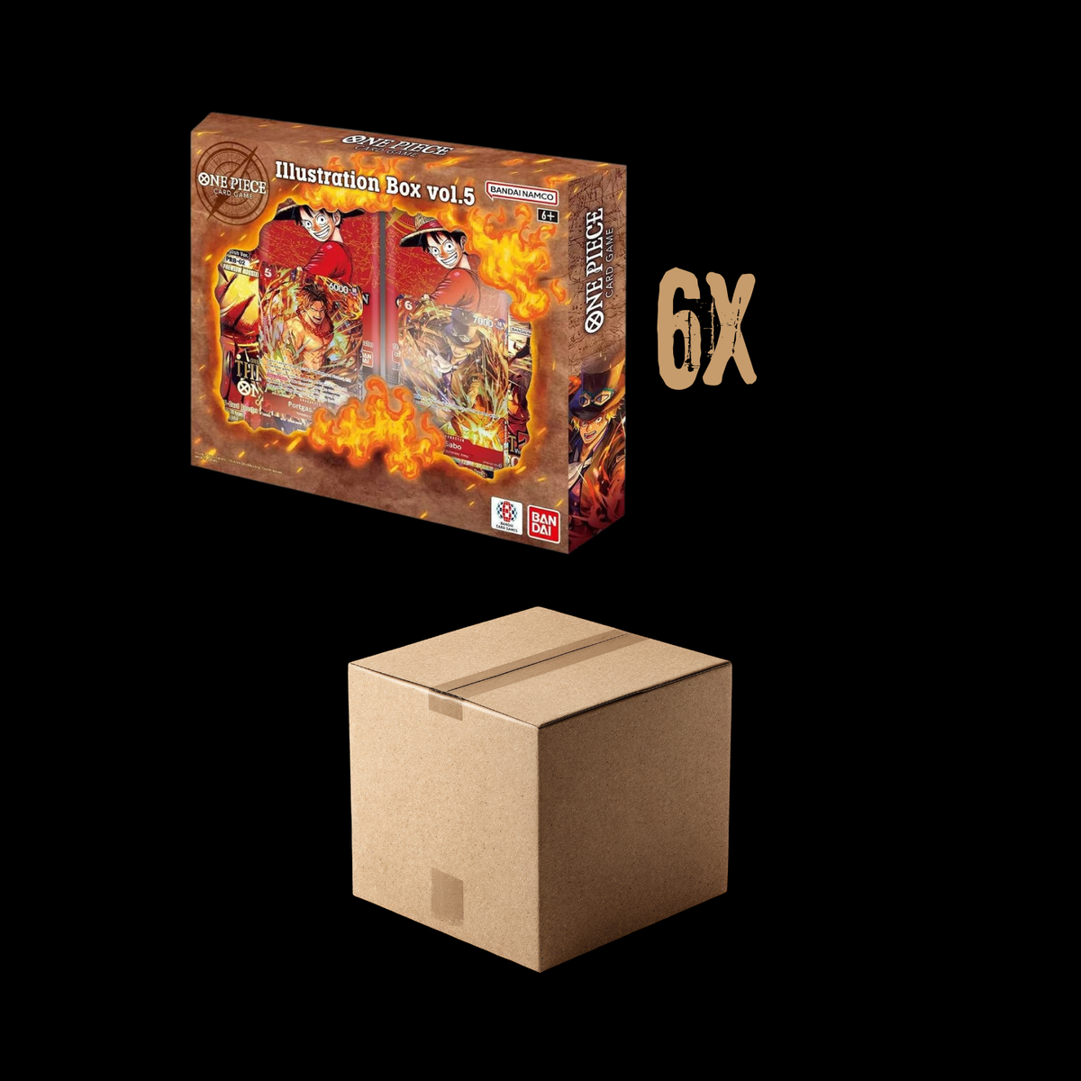 One Piece 6x Illustration Box Volume 5 Sealed Case