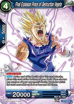 Final Explosion Prince of Destruction Vegeta (BT3-036) (Cross Worlds) (DBS-B03)