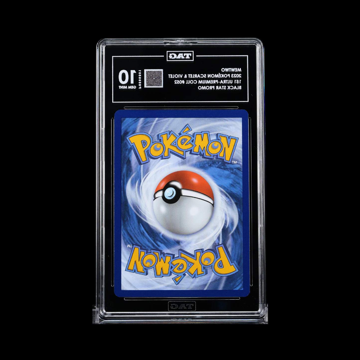 Pokemon Slab Mewtwo 052 TAG 10 Gem 2023