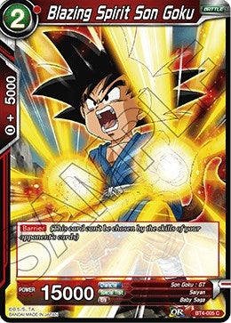 Blazing Spirit Son Goku (BT4-005) (Colossal Warfare) (DBS-B04)