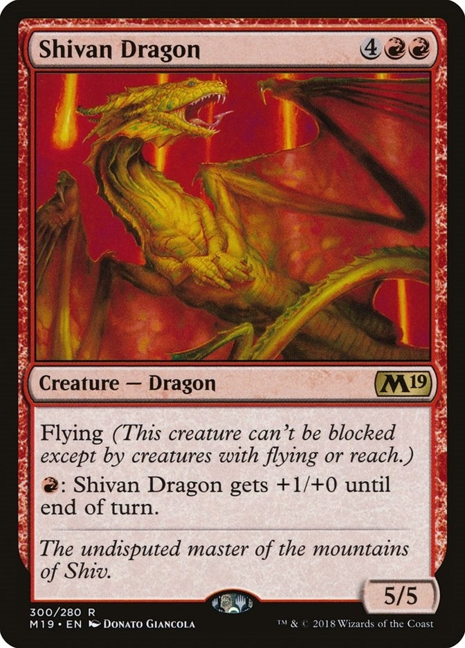 Shivan Dragon (300) (M19)