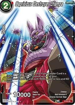 Capricious Destroyer Champa (EX03-06) (Expansion Deck Box Set 03: Ultimate Box) (DBS-BE03)