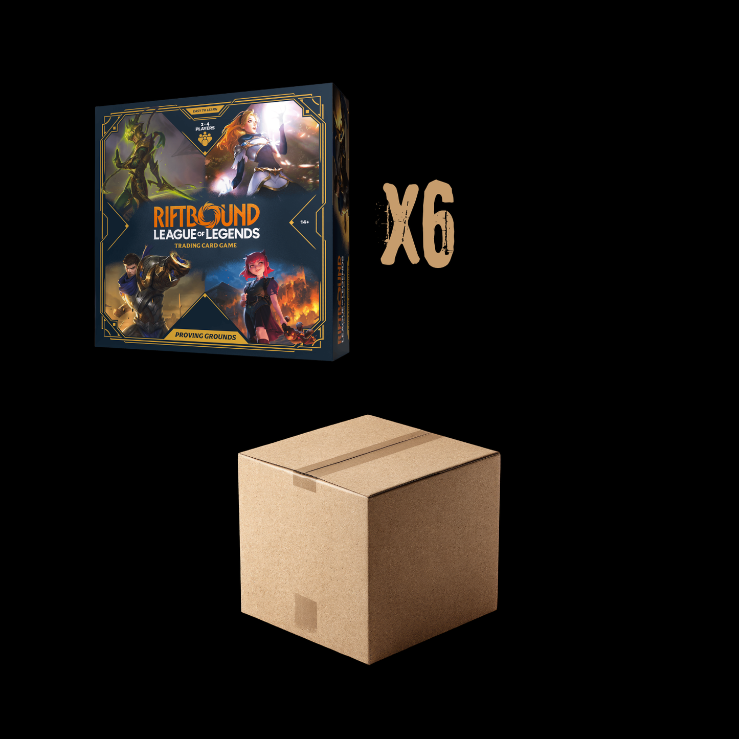 Riftbound League of Legends Proving Grounds 6x Box Set Collection Sealed Case