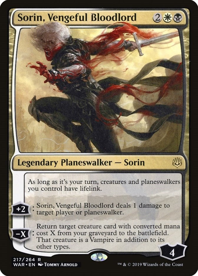 Sorin, Vengeful Bloodlord (217) (WAR)