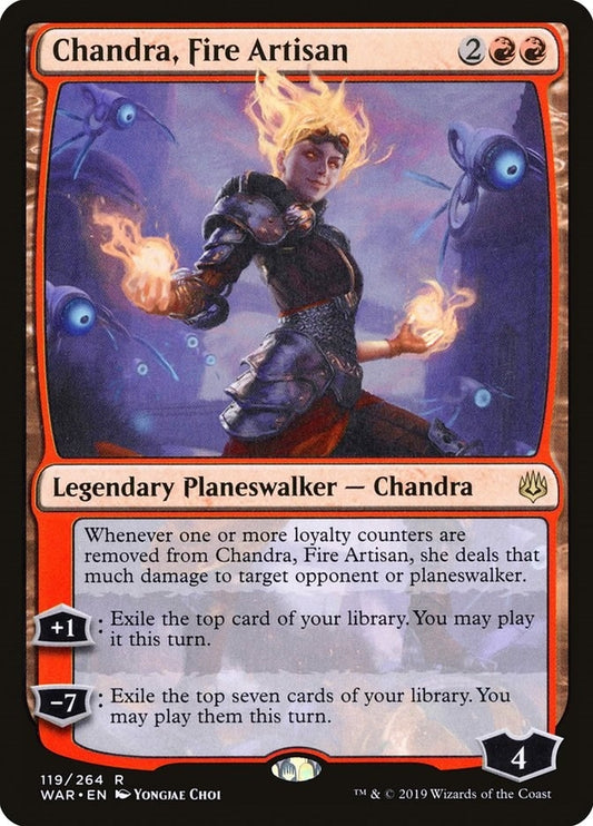 Chandra, Fire Artisan (119) (War of the Spark) (WAR)
