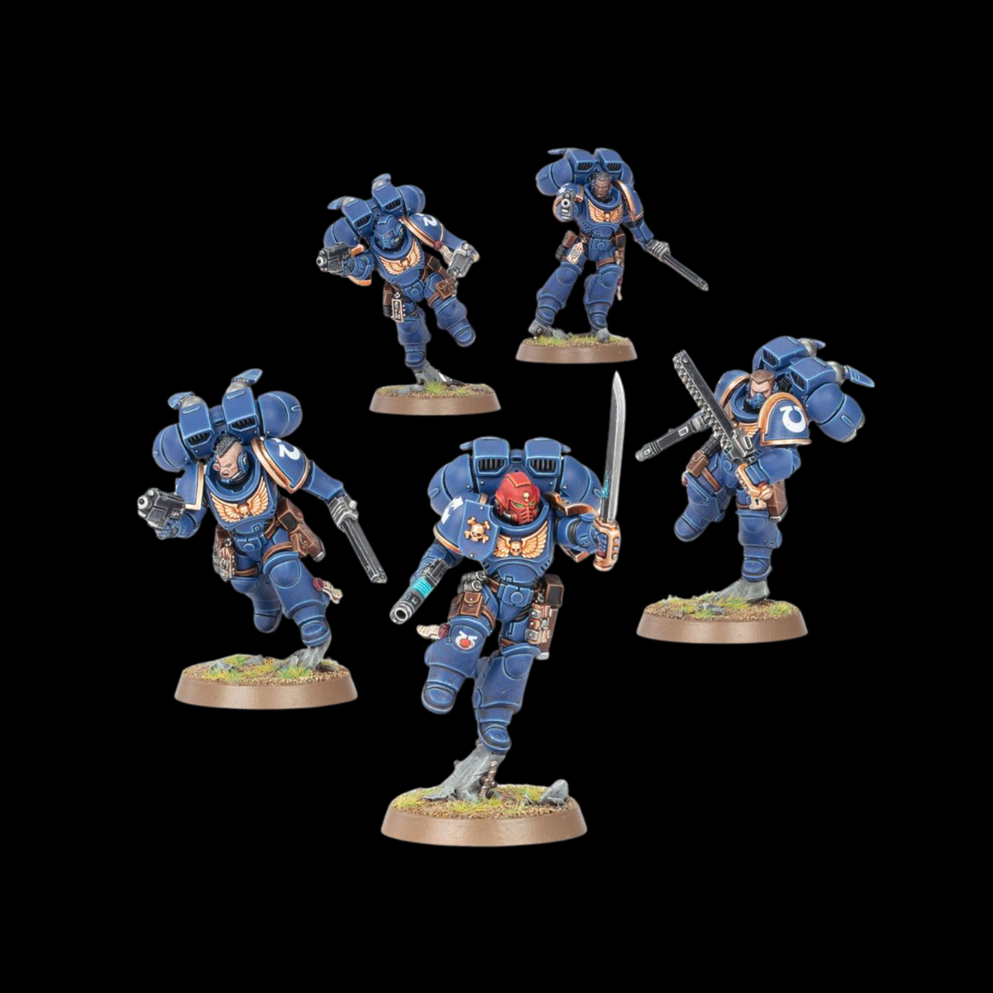 Warhammer 40K Space Marines Assault Intercessors with Jump Packs
