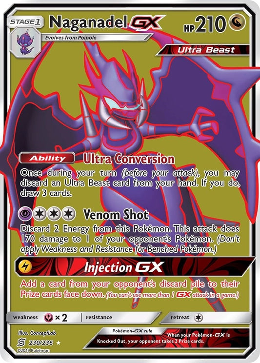 Naganadel GX (Full Art) (230/236) (SM11)