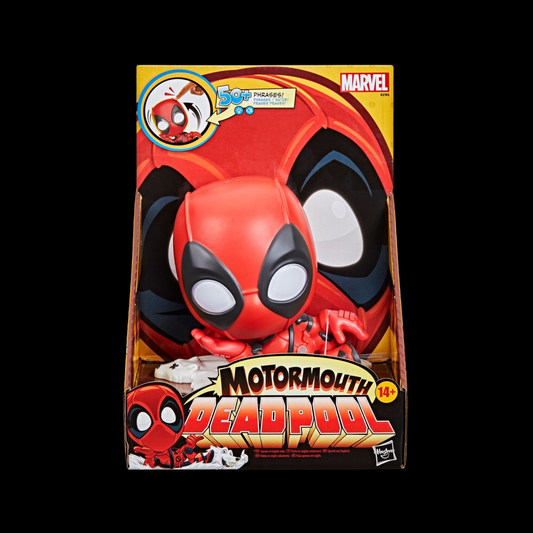 Marvel Motormouth Deadpool, 5 Inch, Electronic Talking Toy with Lights, Sound Effects, & 50+ Phrases