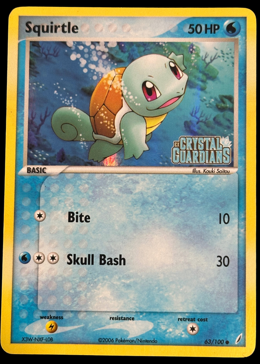 Squirtle Reverse Holo Stamped (63/100) (CG)