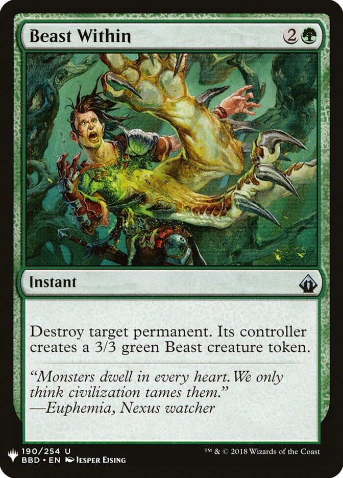 Beast Within (BBD) (190) (LIST)