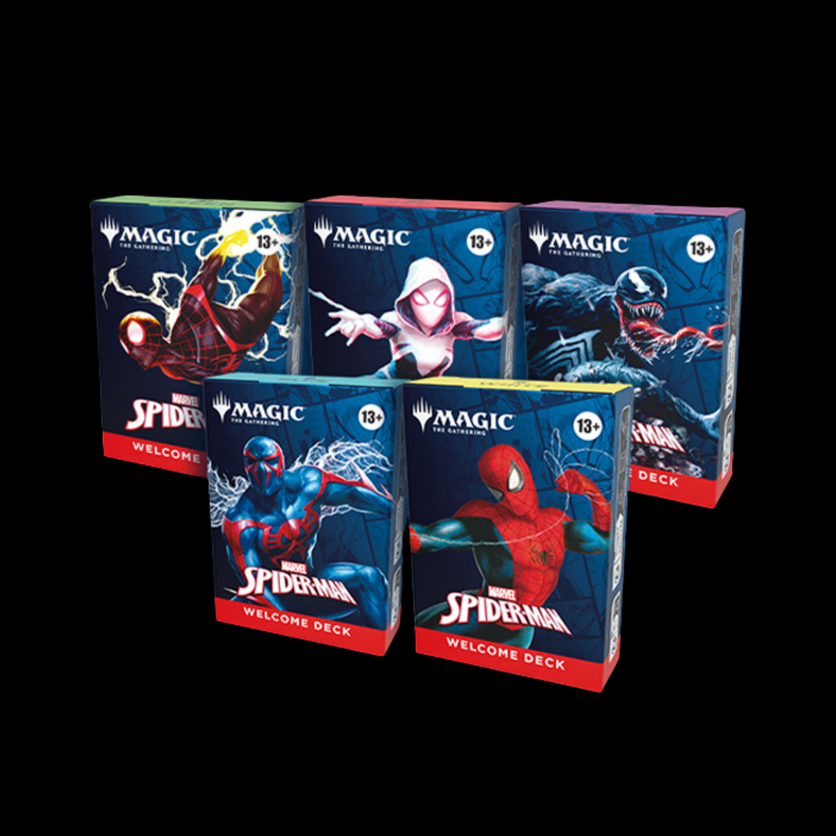 MTG Magic The Gathering Spiderman Welcome Decks - Set of 5