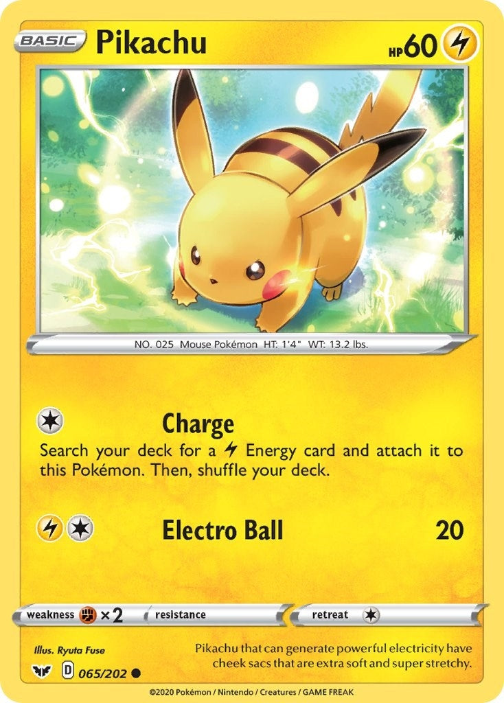 Pikachu (065/202) (SWSH01)
