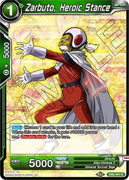 Zarbuto, Heroic Stance (DB2-081) (Draft Box 05 - Divine Multiverse) (DB2)