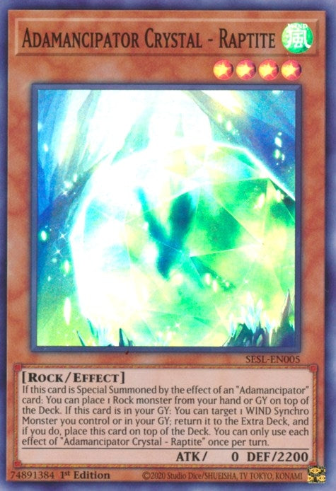 Adamancipator Crystal - Raptite (SESL-EN005) (SESL)