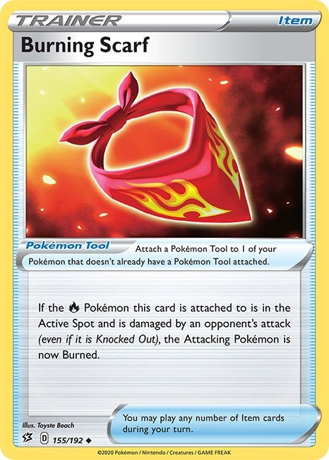 Burning Scarf (155/192) (SWSH02)