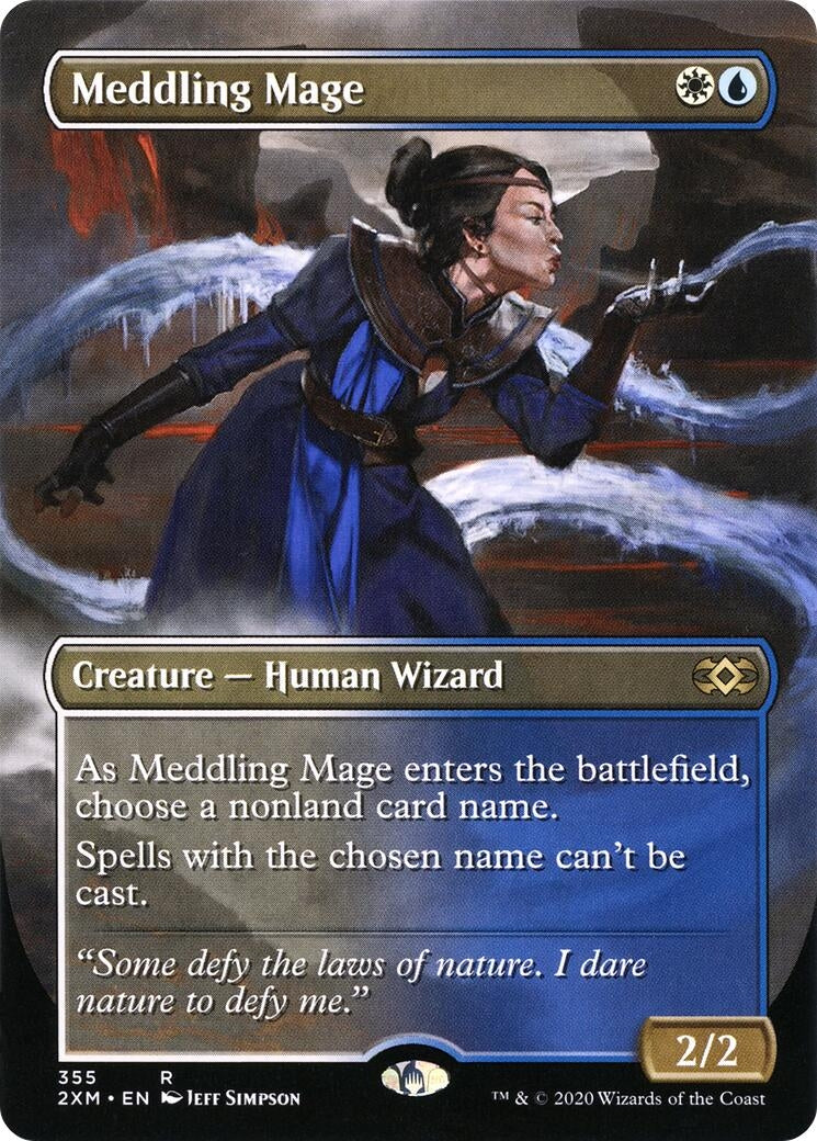 Meddling Mage (Borderless) (355) (2XM)