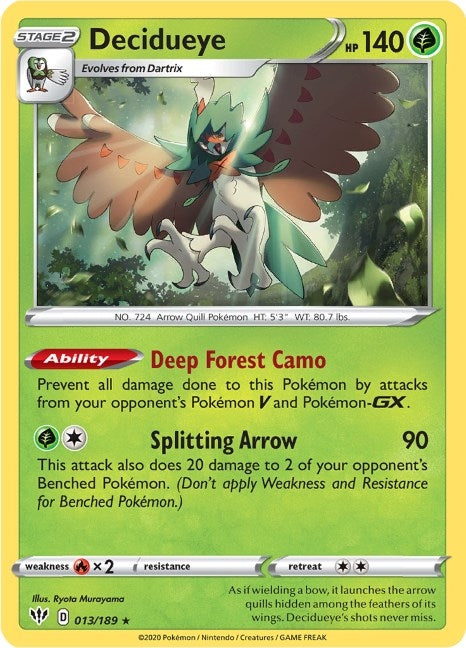 Decidueye (013/189) (SWSH03)