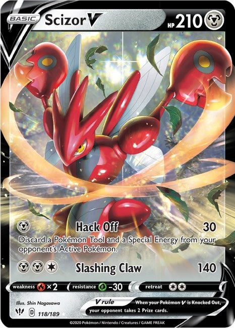 Scizor V (118/189) (SWSH03)