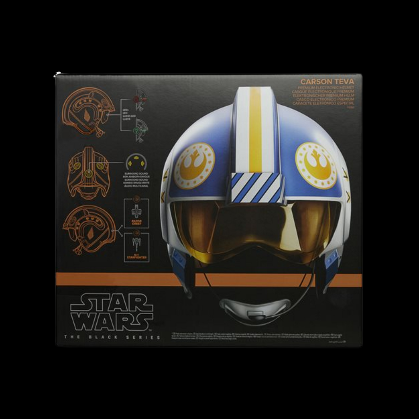 Star Wars Prop The Black Series Carson Teva Premium Electronic Helmet