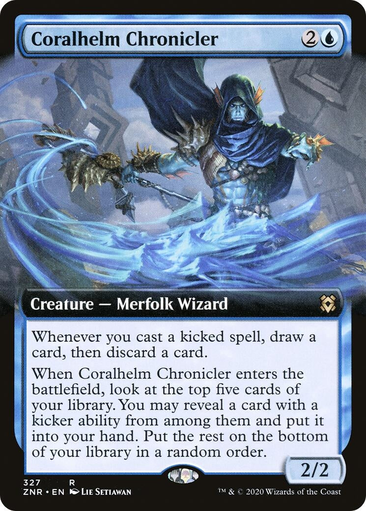 Coralhelm Chronicler (Extended Art) (327) (ZNR)