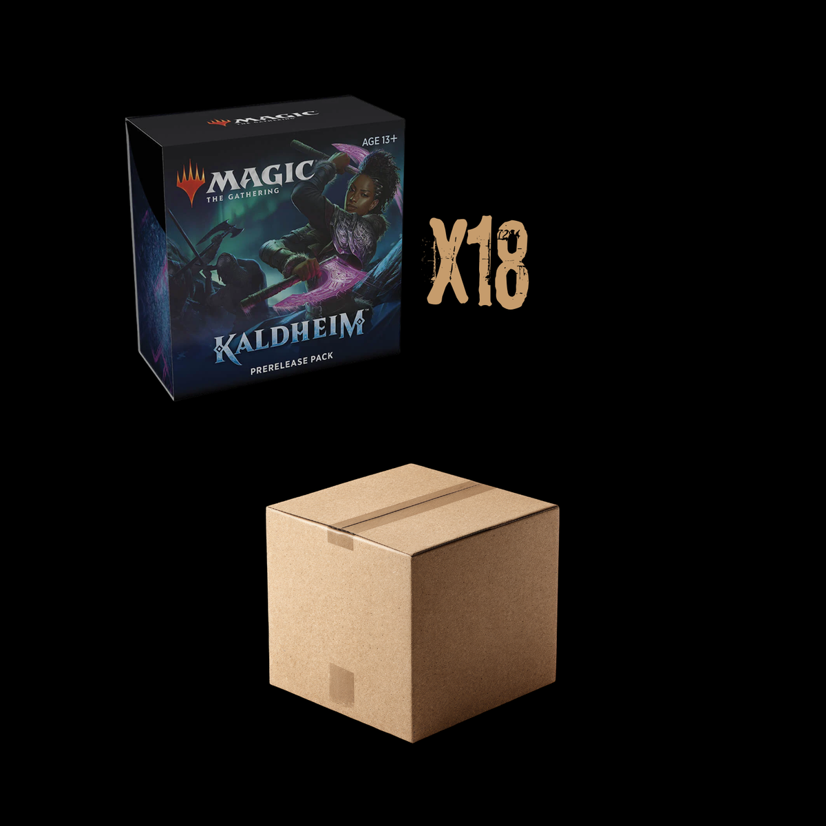 MTG Magic The Gathering Kaldheim x18 Prerelease Packs Sealed Case