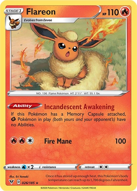 Flareon (026/185) (SWSH04)