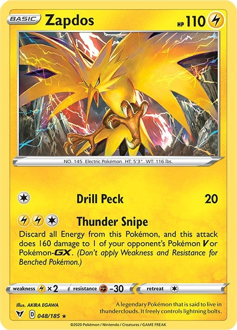 Zapdos (048/185) (SWSH04)